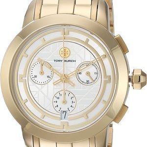 Tory Burch Gold Watch with Oyster shell Face